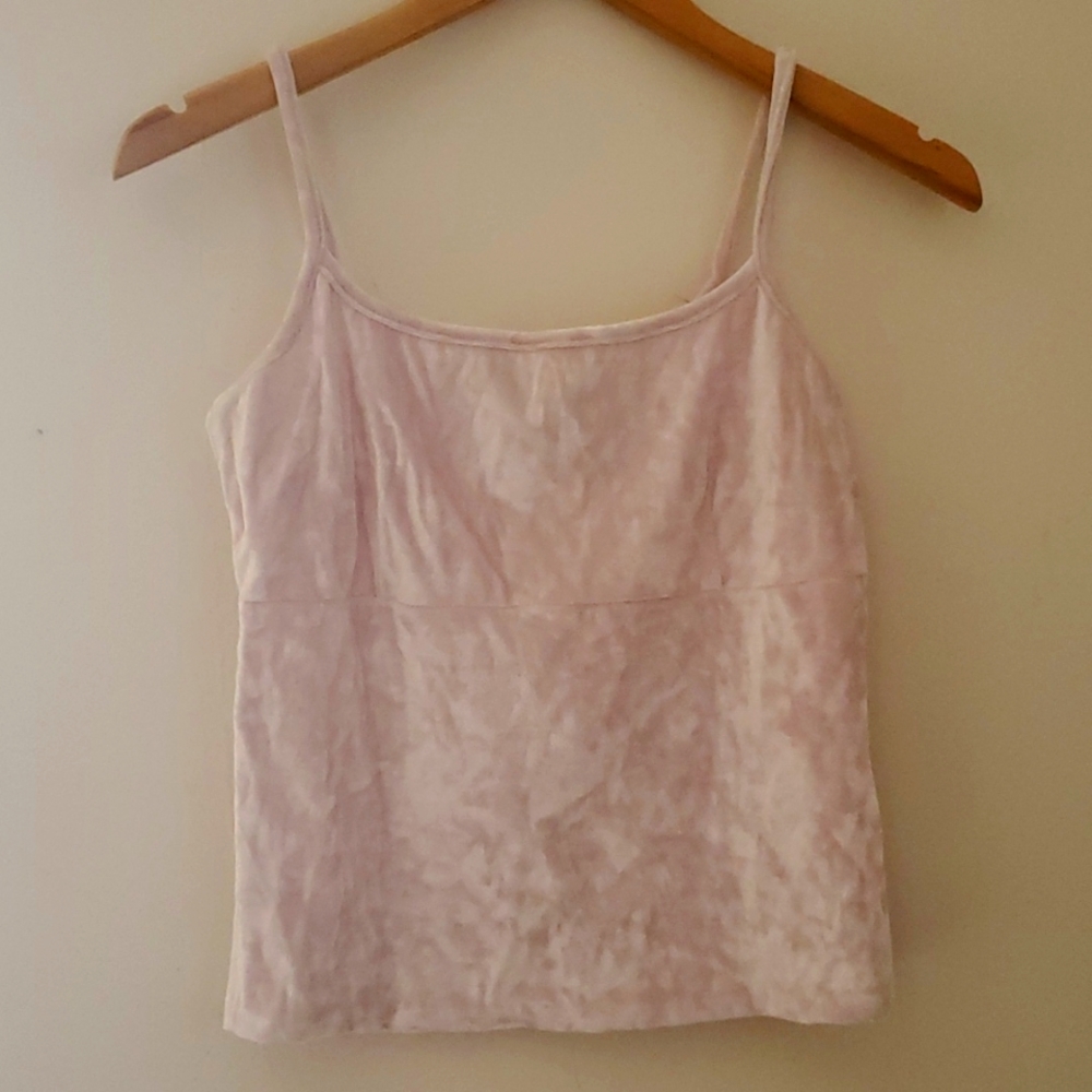 Y2K Necessary Objects Shimmery Pink Tank Top